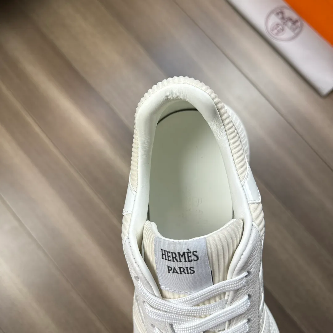 [HERMES] Hermès men's shoes 💰520💰 - High-end quality original order - Upper: 🔝 tumbled calfskin, high mercerized striped fabric, sewn brand H totem - Lining: water-dyed cowhide - Outsole: ultra-light T men's shoes 💰U foam rubber; two-color molded outsole - Super high quality control, fine workmanship: highlighted (high-end, luxury, grade) -Size :38-44 (45, customized)